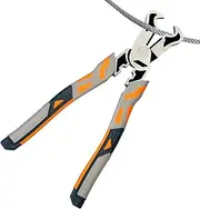 Steel Nail Puller - Nail Remover Tool | Nail Pulling Pliers | 8 Inch End Cutting Pliers | Heavy Duty Cutting Nipper | High Carbon Steel, Carpenter Tools With Comfortable Handle For Workshop Garage