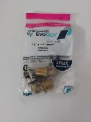 (2-Pk) SharkBite EvoPEX 90-Degree Male Elbow 1/2" MNPT K280Z2