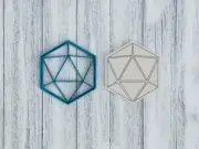 D20 Dice Cookie Cutter / Sugar Cookie / Fondant / Clay (1314)