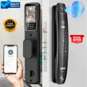 3D Face Smart Door Lock Security Camera Monitor Intelligent Fingerprint Password