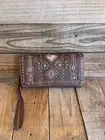 Montana West / Dark Brown / wristlet / wallet / colorful hardware/ arrows / NWT!