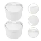 2 Pcs Stew Pot Steaming Soup Cup with Lid Casserole Serving Bowls