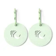 2x Gummi Mint Silicone Dog/Puppy Poo Bag Clip/Holder Carrier Storage Outdoor