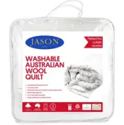 Jason™ Premium Australian Wool High Warmth Rating Quilt Doona Washable - Single