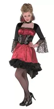 Va Va Vampire 2 Piece Costume Junior Girls Large 11-13 - NWT
