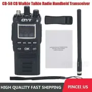 CB-58 4W 12V CB Walkie Talkie 27MHz Handheld Transceiver AM/FM CB Radio pe66