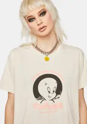 [Daisy Street] Natural Casper The Friendly Ghost Tyler T-Shirt