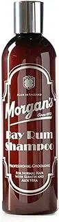 Morgan's Pomade Bay Rum Fragranced Shampoo for Normal Hair, Boosts Hair Vitality and Shine, Moisturises the Scalp, with Keratin and Aloe Vera 250ml