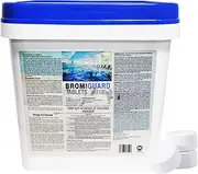 BROMIGUARD 15 LBS Spa Bromine Tablets 1 Inch for Spa Hot Tub Chemical Sanitizer | Pre-Stabilized 1" Brominating Tablets for Pools | Less Chlorine Odor Bromine Tabs 15 Pounds