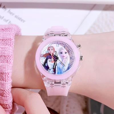 Disney Kids Watch - Frozen Princess LED Light Luminous Girls Watch