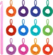 Loom Potholder Loops, 192 Pieces Multicolor Weaving Craft Loops 7 Inches Pothold