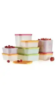 New Tupperware Freeze Freezer Mates PLUS 8-Piece Storage Containers Starter Set