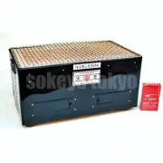 Shichirin BBQ Diatomite Charcoal Grill 360mm black iron plate wrapped with net
