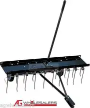 LAWN TYNE DETHATCHER 40" PULL TOW BEHIND RIDE ON MOWER -LAWN CARE GARDEN AERATOR