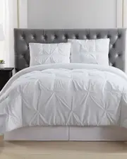 Truly Soft Pleated White Duvet Set