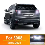 LED Reverse car light For Peugeot 3008 SUV Accessories 2016 2017 2018 2019 2020 2021 Backup Back Up Lamp 2pcs For 2016-2021