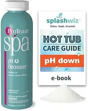 ProTeam Spa pH Decreaser for Hot Tub - pH Down Hot Tub pH Decreaser - Spa pH Decreaser for Hot Tub pH Down with SplashWiz Spa & Hot Tub Chemicals Care Guide e-Book Made in USA (1.5 lb)