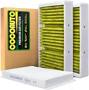 Cabin air Filter kit Automotive Replacement Parts for Mercedes 2018 2019 GLC63, 2014-2019 GLE400,GLE43 AMG,GLE450 AMG,GLE63 AMG,GLE63 AMG S,selected models Replace1668300318 1668300218