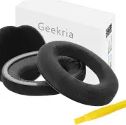 Geekria Comfort Velour Replacement Ear Pads for Sennheiser HD598 HD598SE Black