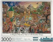 AQUARIUS 68504 A Magical Mystery Tour of 100 Beatles Songs Puzzle, 3000 Piece, Multicolor