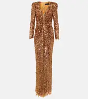 [Jenny Packham] Jenny Packham Embellished gown AU 6 orange