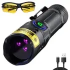 UV Flashlight Black Light 365nm, Mini Powerful 3xLED Ultraviolet Blacklight R...