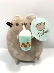 Pusheen The Cat Boba Tea Plush Soft Toy 16cm Bensons 2023 NEW WITH TAGS