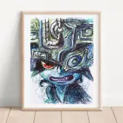 Midna Ballpoint Pen Print, Legend of Zelda Twilight Princess Art Poster