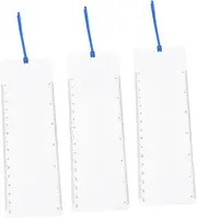COOPHYA 3pcs Card Magnifying Glass Small Magnifiers Magnification Glasses Magnifier Glasses with Light Metal Bookmark Ruler Pocket Magnifier for Ruler Bookmarks Headband Magnifier