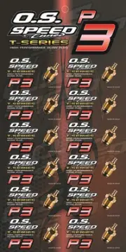 O.S Speed Glow Plug P3 24k Gold For Turbo Engine 12pcs