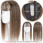 AU THICK REMY 100% Human Hair Topper Clip In Hairpiece Lace Mono Silk Top Toupee
