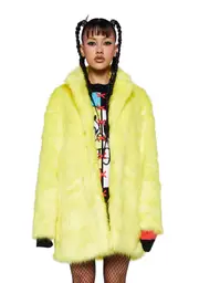 [Dolls Kill x SpongeBob] Soak Up My Love Faux Fur Coat