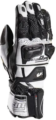 Furygan Styg20 Built With Kevlar® Motorcycle Gloves, black-white, Size M for Men Black White