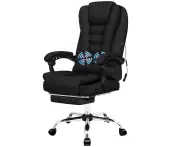 ALFORDSON Massage Office Chair Fabric Black