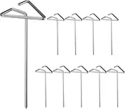 Chicken Skewers for Air Fryer,Vertical Short BBQ Skewers 10 | Heavy Duty Skewers for BBQ Kabob, Chicken Reusable BBQ Kabob Skewers, Outdoor Meat Skewers