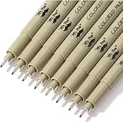 Mr. Pen- Drawing Pens for Artists, 0.5mm, 8 Pack, Colorful Artist pens, Micro Pens for Drawing, Ink Pens for Drawing, Sketch Pens, Micro Pen, Fineliner Pens, Bible Journaling Pens, Fine Point
