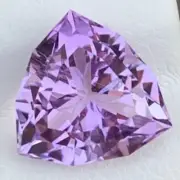 4.40Cts Trillion Shape Faceted Lavender Amethyst