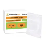 650 Pcs 6" x 8.5" Clear Bubble Out Pouches Padded Wrap Bags - Made In USA
