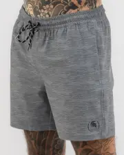 [Sparta] Sparta Men's Attainable Elastic Waist Shorts in Grey Size XL XL Grey
