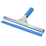 Shower Squeegee Window Cleaning Tool with Replacement Rubber 12 Inch Blue