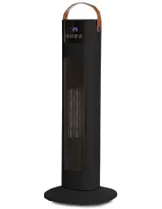 [Pursonic] Portable Electric Tower Heater Oscillating Remote Control in Black