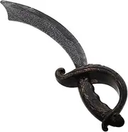 FRCOLOR Cosplay Pirate Sword Prop for Adults Safe Decoration for Halloween and Pirate Parties Costume Accessory for Play and Role