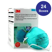3M 1860 Cupped Particulate Respirator Surgical Face Mask (24 Boxes)