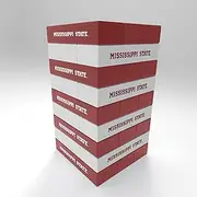 Rico Industries NCAA Mississippi State Bulldogs Mini Travel Team Tower Mini Team Travel Team Tower - Wood Stackem Game