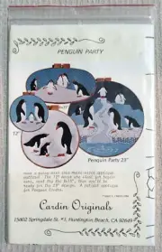 PENGUIN PARTY Cardin Originals Applique Pattern Vintage 1984 [Mary E Cardin]