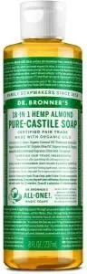 DR. BRONNER'S Pure-Castile Soap Liquid (Hemp 18-in-1) Almond 237ml