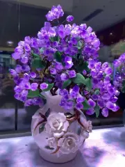 Amethyst Quartz Crystal Bonsai Tree Energy Tree Gemstone tree of Life