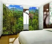 3D Dinosaur Tree 6 Blockout Photo Curtain Print Curtains Drapes Fabric Window AU