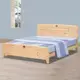 【時尚屋】[UZ6]北歐松木5尺雙人床UZ6-96-4不含床頭櫃-床墊