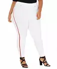 (NWT) HUE Women's Racer Stripe Original Denim Leggings Plus Sizes 1X/2X/3X